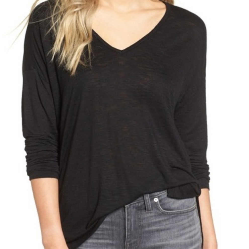LAST CHANCE ** BOGO Free** MADEWELL anthem longsleeve V-neck tee XS